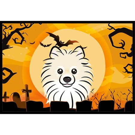 Carolines Treasures Halloween Pomeranian Indoor and Outdoor Mat- 18 x 27 in. BB1765MAT